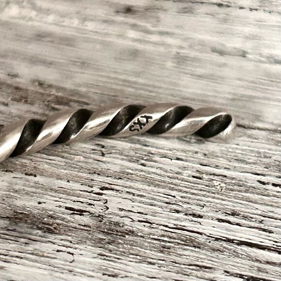 TROLLBEADS Set of Unique Rare Jumbo & Silver Twisted Bangle XXS LAA 925S NEW! - Picture 10 of 14